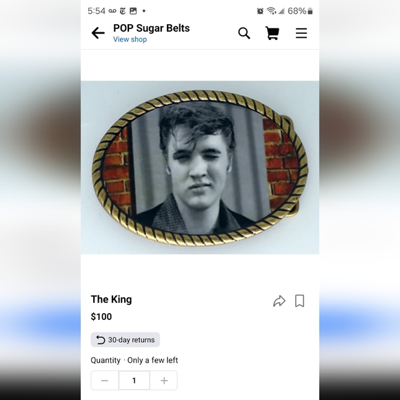 Elvis belt buckle - Picture 4 of 4